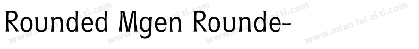 Rounded Mgen Rounde字体转换